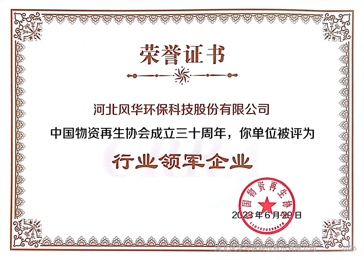 行业领军企业荣誉材料扫描件